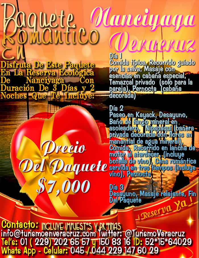 Paquete Romántico En Nanciyaga Veracruz