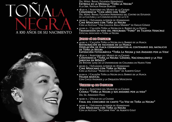 Toña La Negra a 100 Años De Su Natalicio – Programa