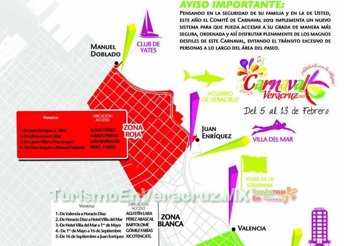 Sistema De Acceso a Las Gradas En El Carnaval De Veracruz 2013