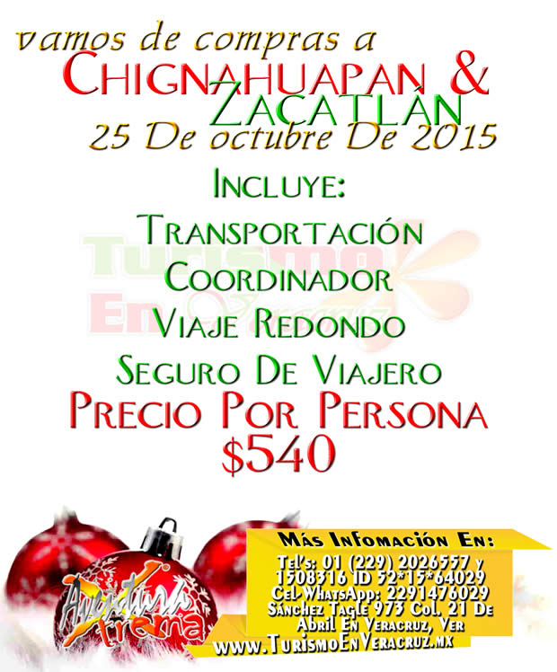 Vamos De #Compras a #Chignahuapan y #Zacatlán Este 25 De Octubre