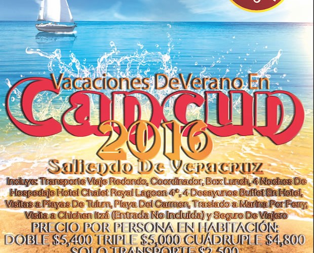 #Vacaciones De Verano En #Cancun Saliendo De Veracruz